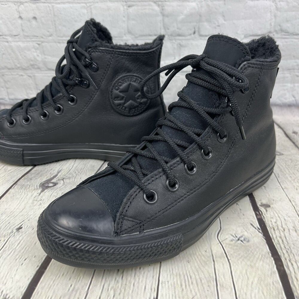 Converse Chuck Taylor All Star Winter H 165935C US M 4.5 / W6.5 All Black Lined